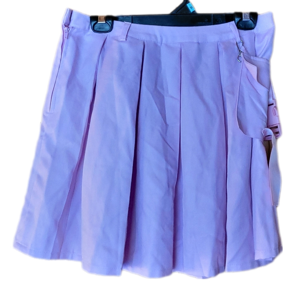 💗 New! HOT TOPIC Pleated Cargo Mini Skirt, Size MD - New!! - Picture 5 of 6